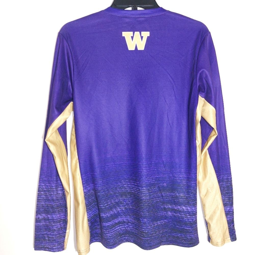 NWT Adidas Washington Huskies Training Shirt Women Medium Purple Sample - Picture 6 of 12